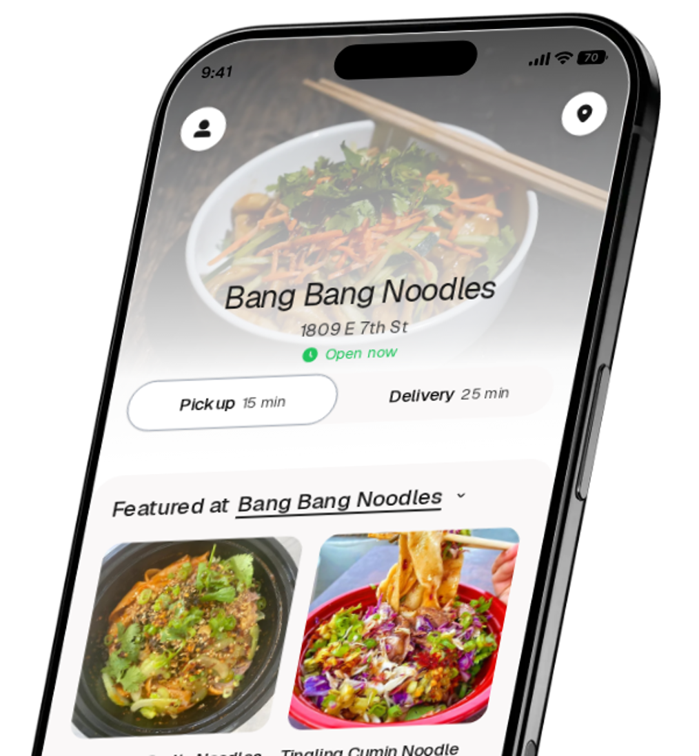 Bang Bang Noodles app preview